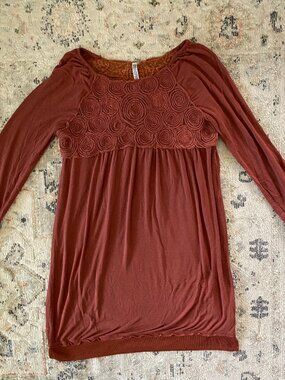 Monoreno burnt orange blouse